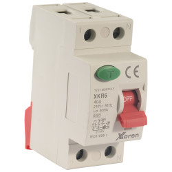 XKOREN 25A 6kA 300mA 2 Kutup (Elektronik-AC Tip Yangın Koruma) Kaçak Akım Koruma Şalteri XKOREN 25A 6kA 300mA 2 Kutup (Elektronik-AC Tip Yangın Koruma) Kaçak Akım Koruma Şalteri